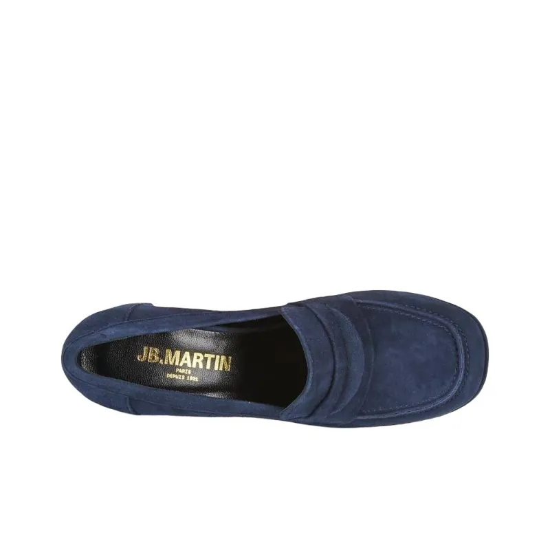 JB MARTIN ALEPO Chunky Heel High Heels 8cm Women's Dark Blue-5