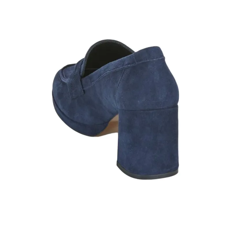 JB MARTIN ALEPO Chunky Heel High Heels 8cm Women's Dark Blue-4