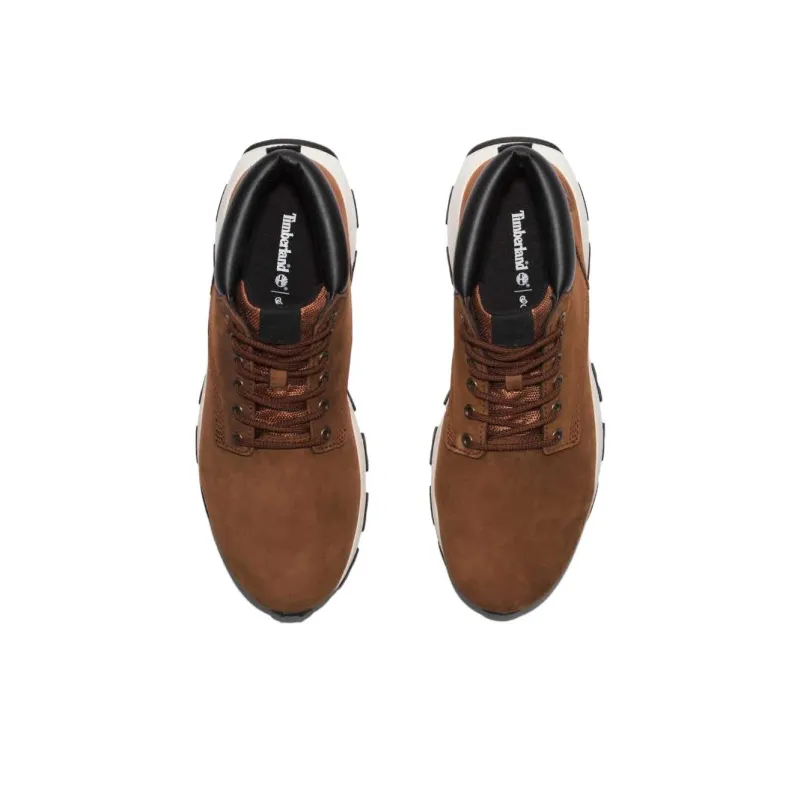 Timberland Anti Slip Wear Resistant Mid Top Casual Shoes Men's Brown-2