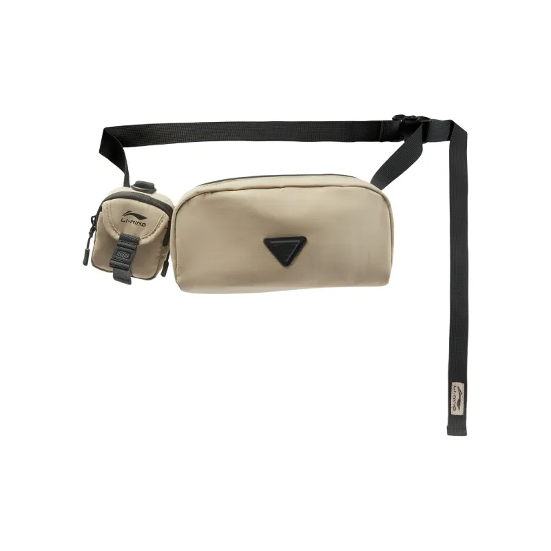 LiNing Sports Life Collection Polyamide Crossbody Fanny Pack Unisex Khaki-1