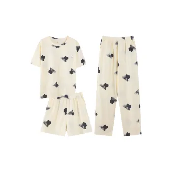 Maultiay Pajama Set Women's Apricot