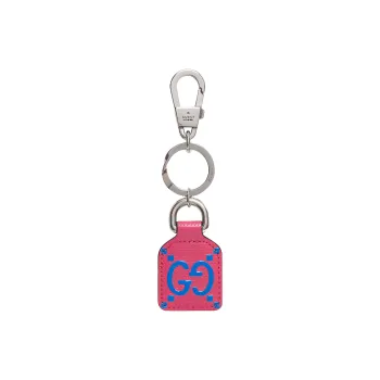 GUCCI Leather Keychain Bag Accessory Women's Pink