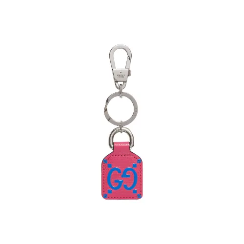 GUCCI Leather Keychain Bag Accessory Women's Pink