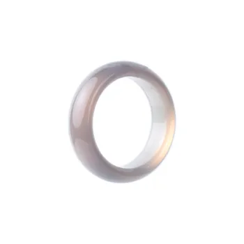 Clear Snow Chalcedony Rings Unisex
