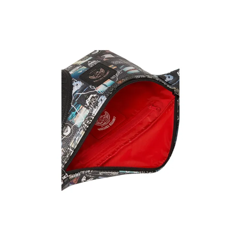 SPRAYGROUND Porsche Collaboration PVC Fanny Pack Crossbody Bags Unisex Black-2