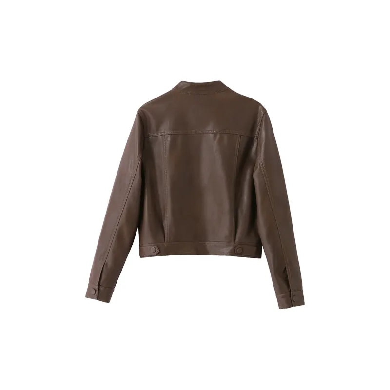 Yi Mengyuan Leather Jacket Women's-1