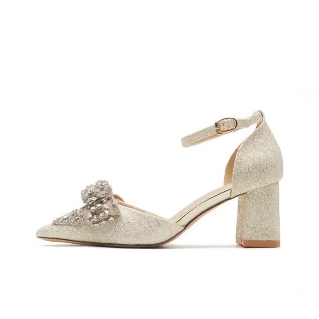XIMO BULL High Heels Women's Gold-5