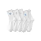 5 Pack[Combo 2]Crossed Smiles+Gray Smile+Blue Smile * 2+Hello Cloth Label
