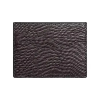 ZARA Cow Leather Card Holder Men's Brown