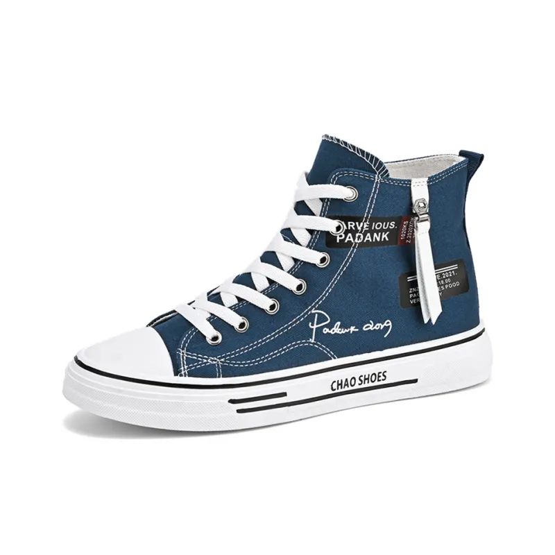 ROBINHOOD Anti-Slip And Wear-Resistant Height Increasing High-Top Canvas Shoes Men's-28