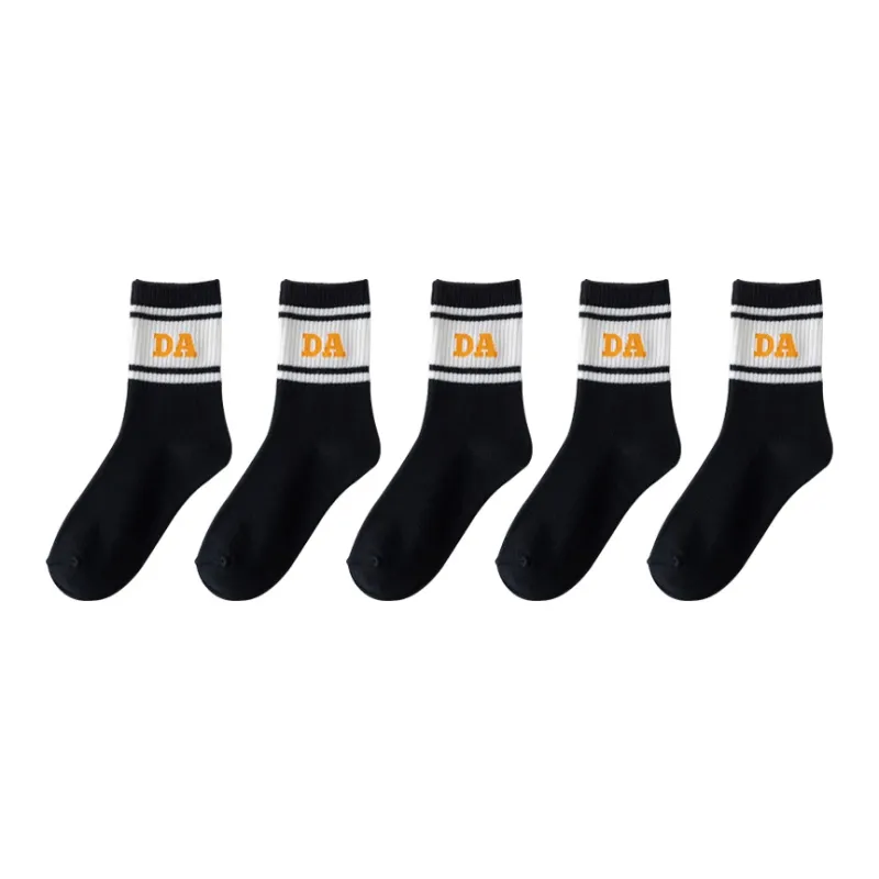 Cotton Gene Mid Calf Socks Unisex Combo Set-17