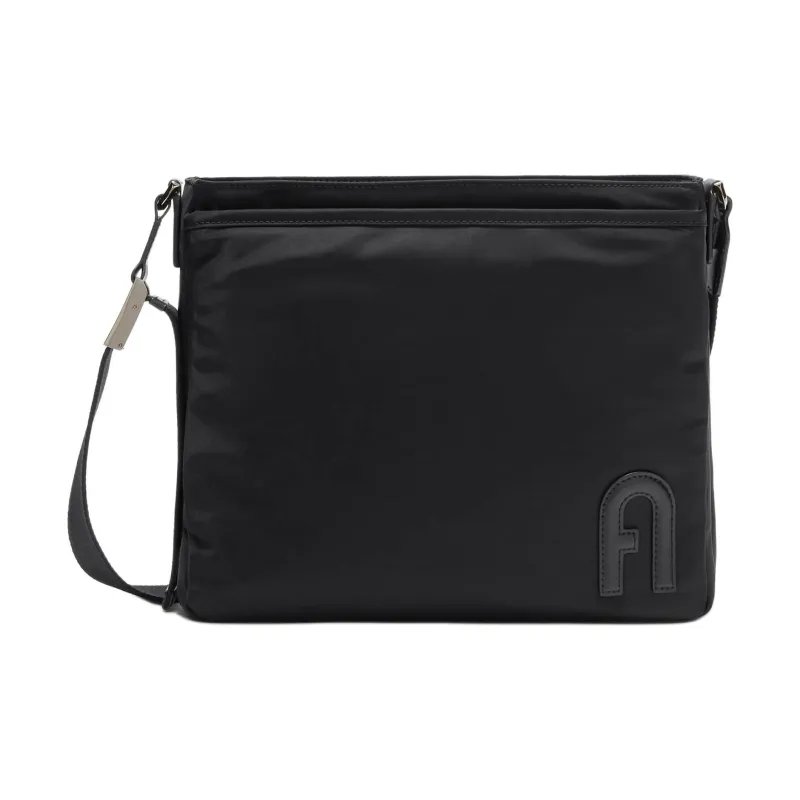 Furla Nylon Crossbody Bag Shoulder Bag Medium Size Men's Black-0