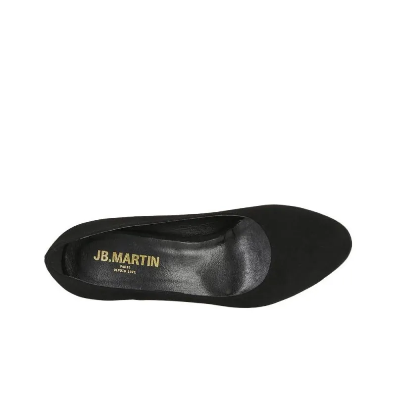JB MARTIN VERITEA Chunky Heel High Heels 7cm Women's Black-5