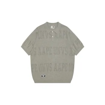Aape Logo perforated Polo Shirt