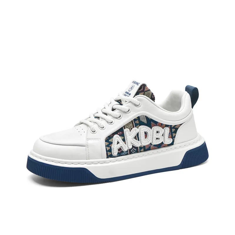 AOKANG Air Force One Series Skateboard Shoes Unisex Low Top Mocha, Denim Blue-1