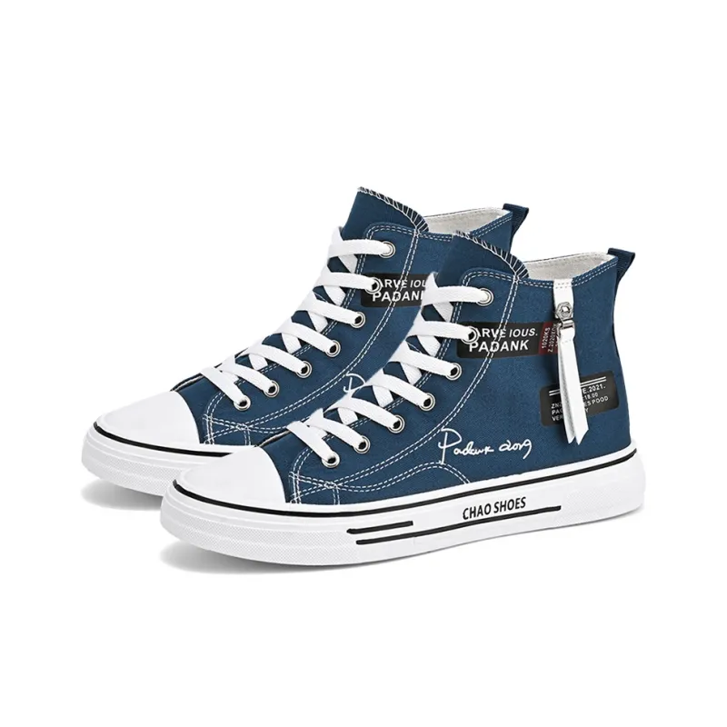 ROBINHOOD Anti-Slip And Wear-Resistant Height Increasing High-Top Canvas Shoes Men's-12
