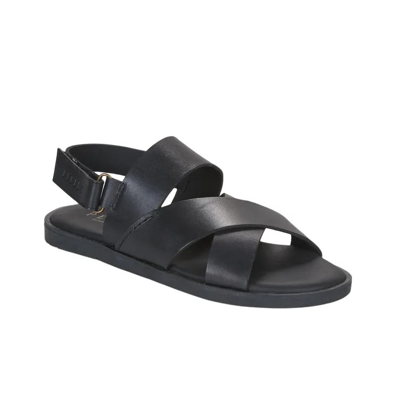 PELLET ANGEL Roman Sandals Men's Black-2