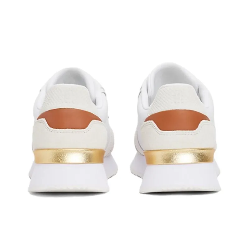 Tommy Hilfiger Trainers Low Top Casual Shoes Women's Beige-3