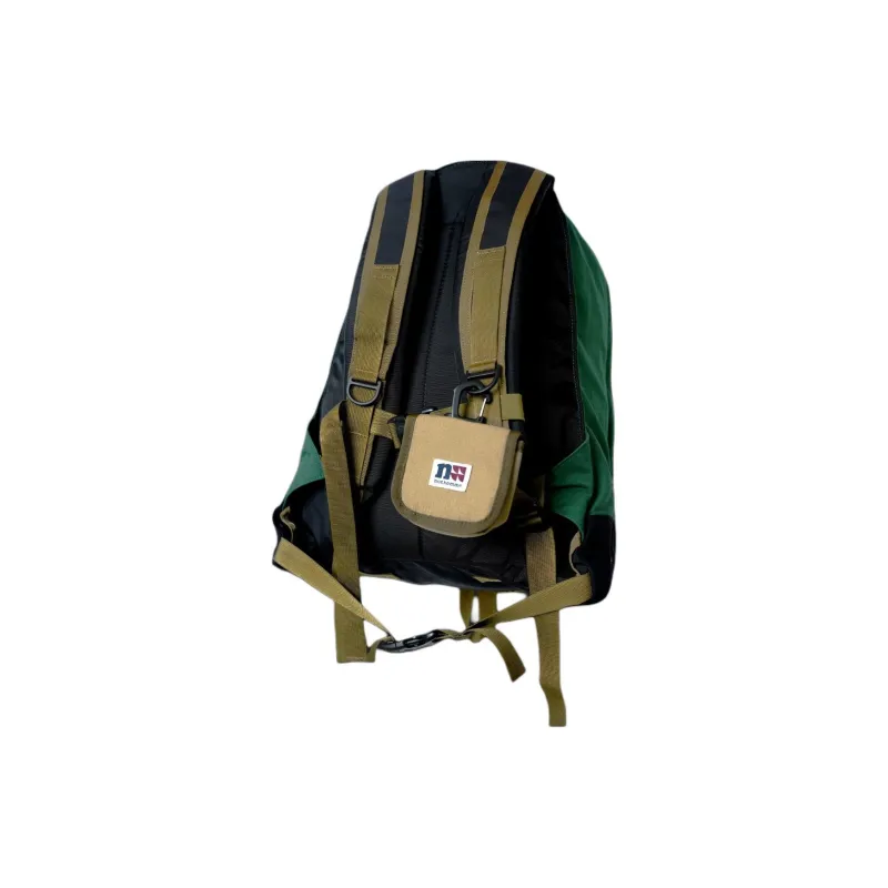 GREGORY NOTHOMME Collaboration Cotton Backpack Unisex Beige & Green-2