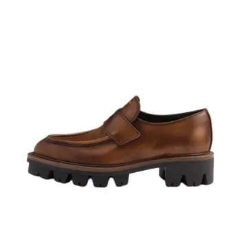 PRADA Mocassini Loafers 4.5cm Women's Brown