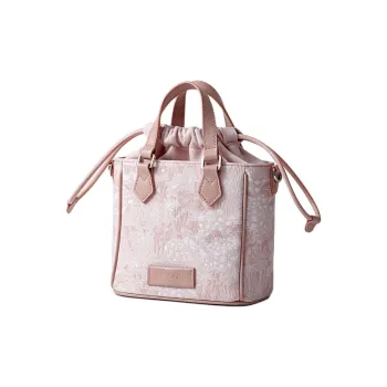 FION Clever Brocade Series Fabric Handbag Regular Women's Pink Koi Fish Bag/Gray Koi Fish Bag