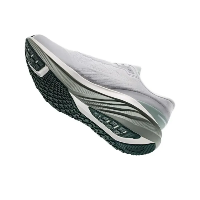 Anta Cushioned Slip-Resistant Low-Top Running Shoes Men's Gray Green-2