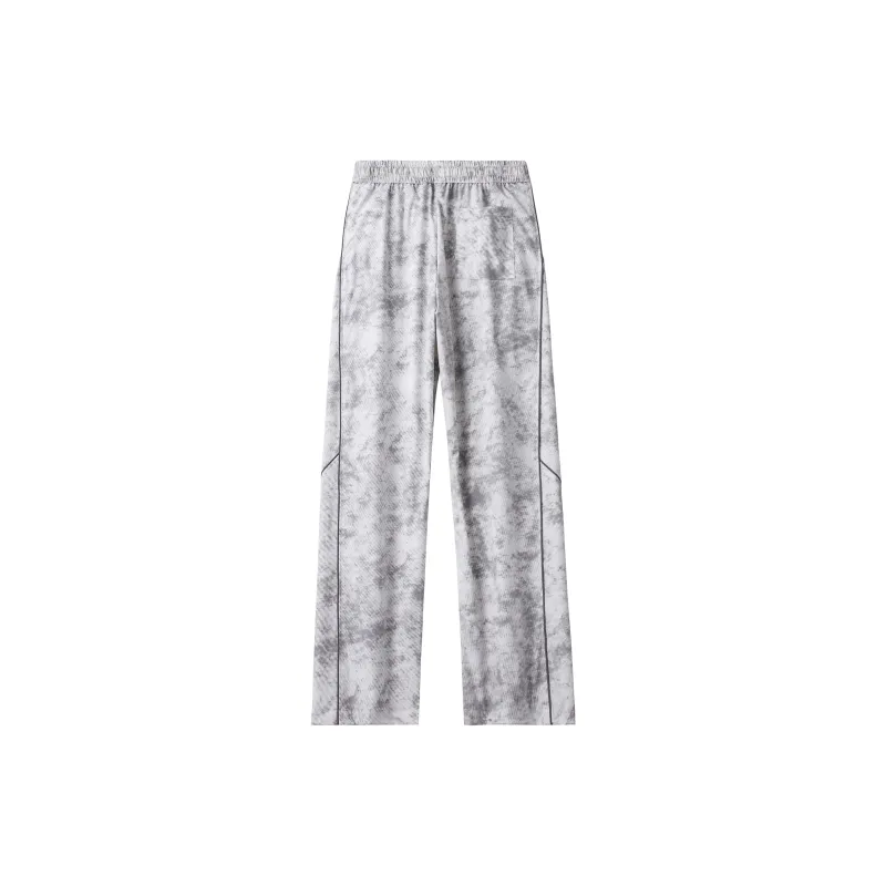 KAIPAINEN Casual Pants Unisex White Gray-1