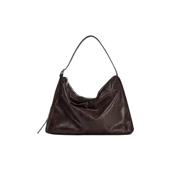 ZARA PU Bucket Bag, Shoulder Bag Large Size Women's Black
