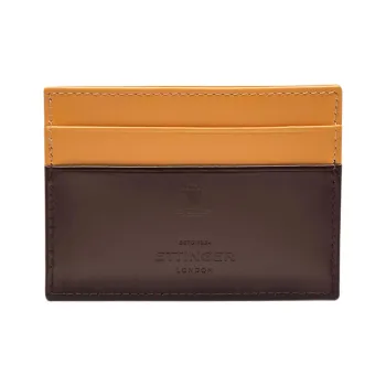 ETTINGER Leather Card Holder Men's Nut & London Tan
