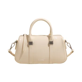 Meow In The Grass PU Shoulder Bag Crossbody Bag Handbag Regular Women's White/Black/Khaki