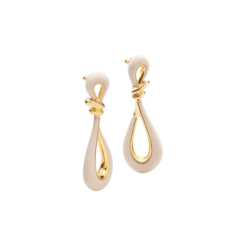FENDI Lambskin Earrings Women's Gold-0