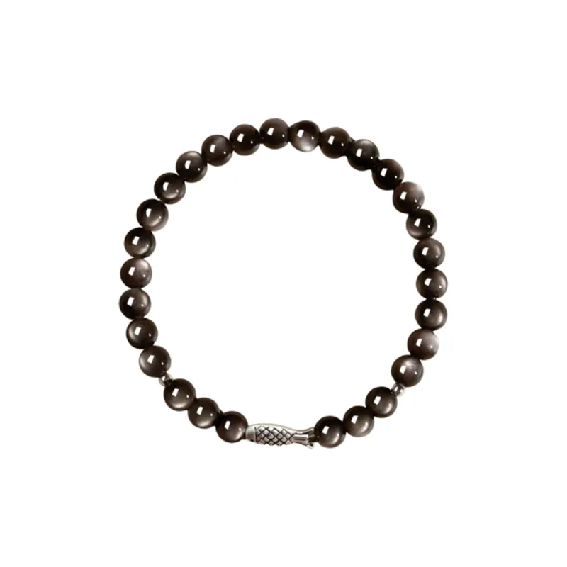 JOLLY SEASONS Obsidian Bracelets Unisex-0