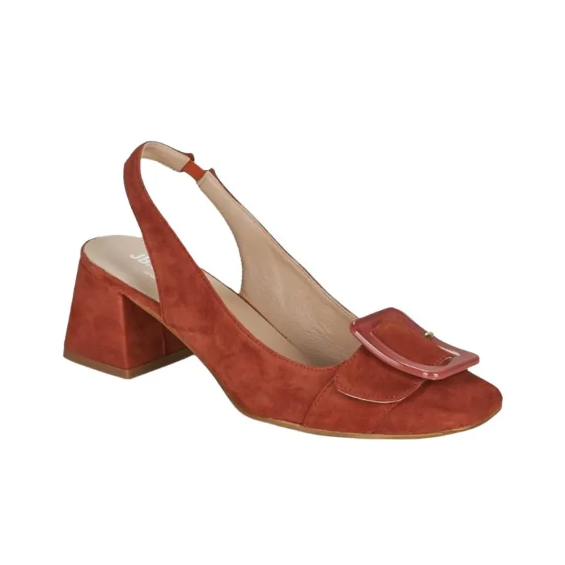 JB MARTIN Block Heel High Heels 6cm Women's Red-2
