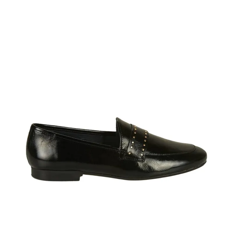 JB MARTIN FRANCHE ROCK Loafers 2cm Women's Black-1