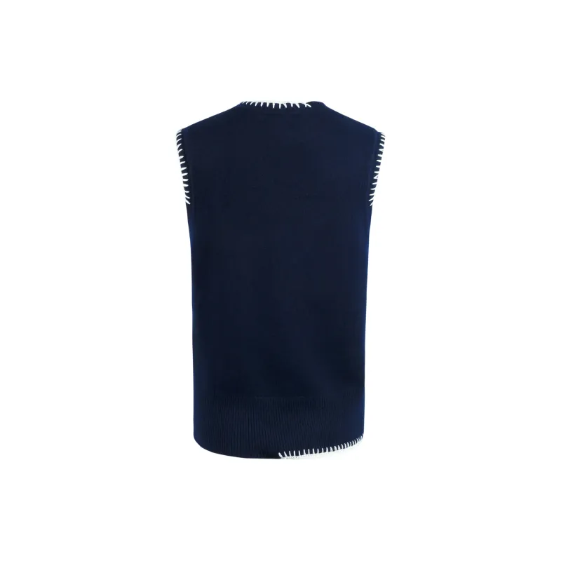 Valeria Obbaco Vest Unisex Navy Blue-1