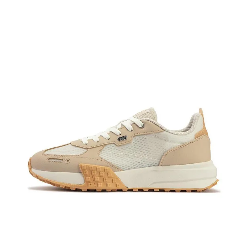361° Cushioned Slip-Resistant Low-Top Casual Running Shoes Men's Beige Yellow-0