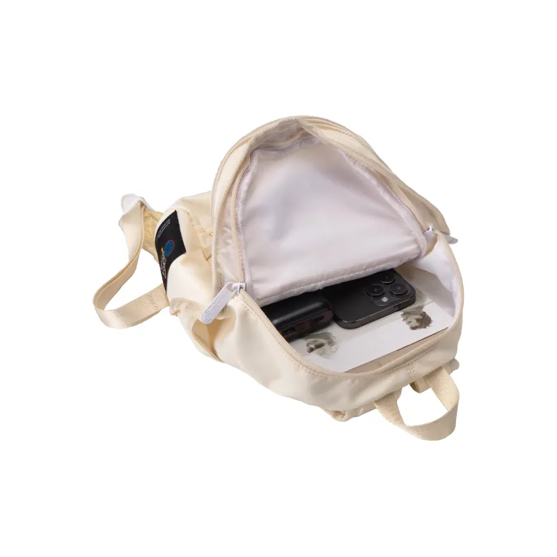 QRST Polyester Backpack Unisex Gray/Pink-21