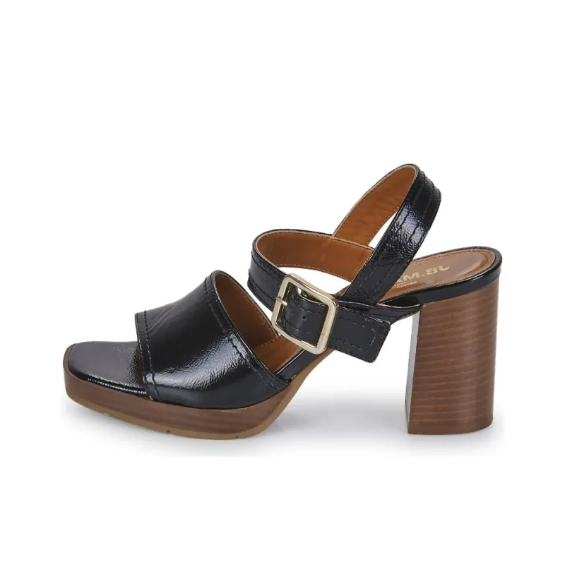 JB MARTIN DYNAS Strap Sandals 9cm Women's Black-0
