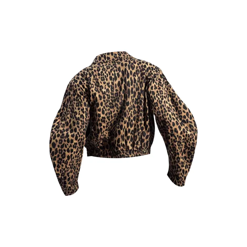 RAP PANDA Jackets Coats Unisex Leopard Print-1