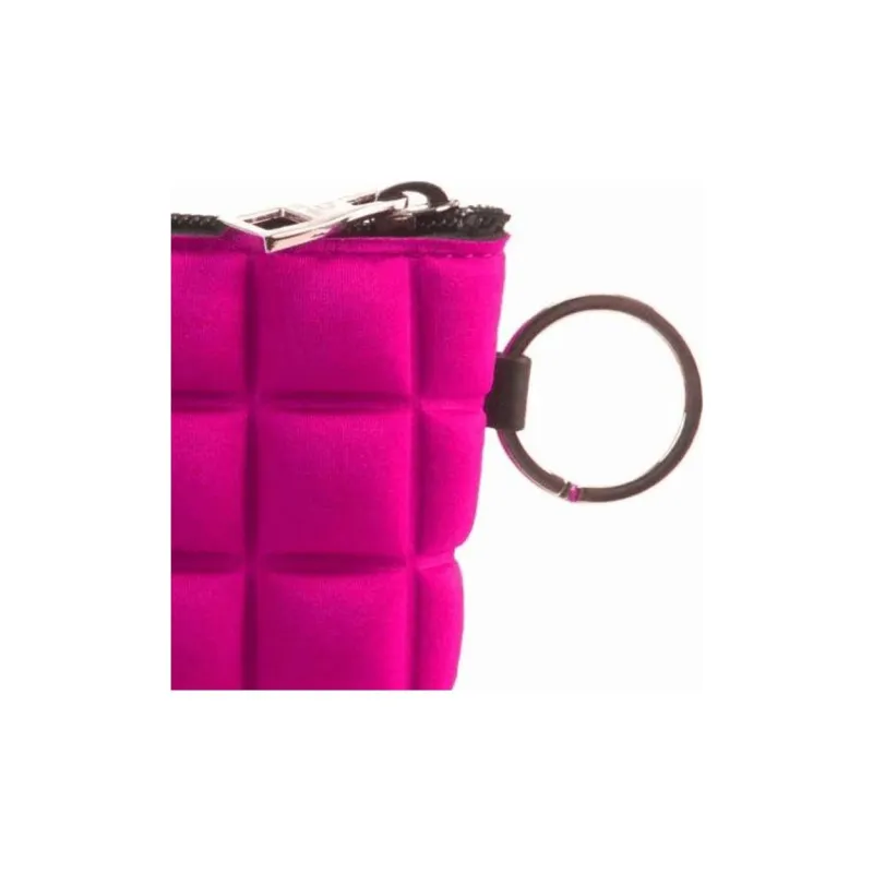 BPRIME 3D Cube Molded Fabric Wallet Women's Rose Red-3