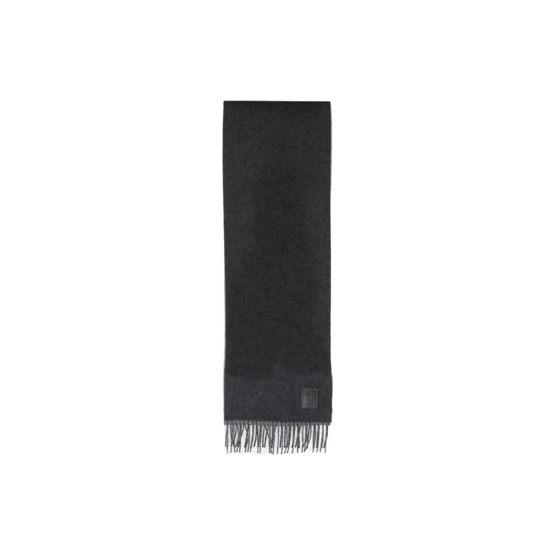 LOEWE Mohair Knit Scarves Men's Black-0