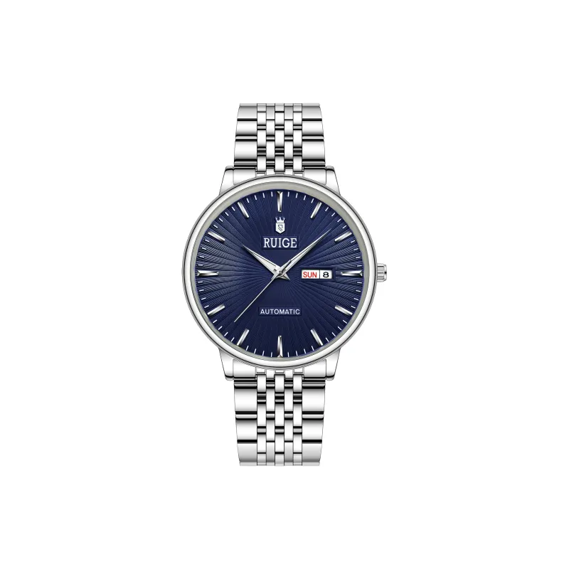 RUIGE Pioneer Series Mechanical Movement Stainless Steel Watchband Chinese Watches Men's Watches Black Dial-6