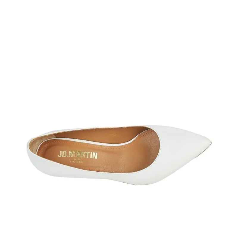 JB MARTIN ELSA Slim Heel High Heels Women's White-5