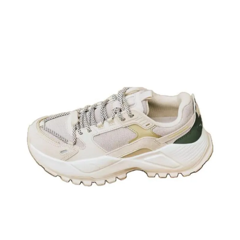 Anta Star River Cushioned Wear-Resistant Height Increasing Low-Top Chunky Sneakers Men's White Gray-2