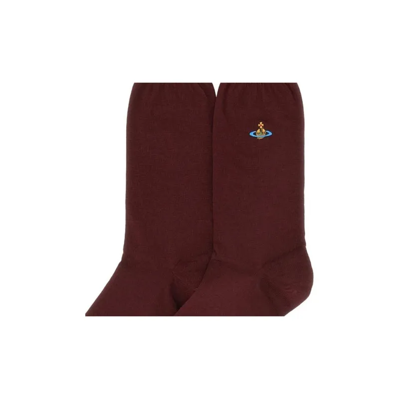Vivienne Westwood Logo Embroidered Knitted Socks-2