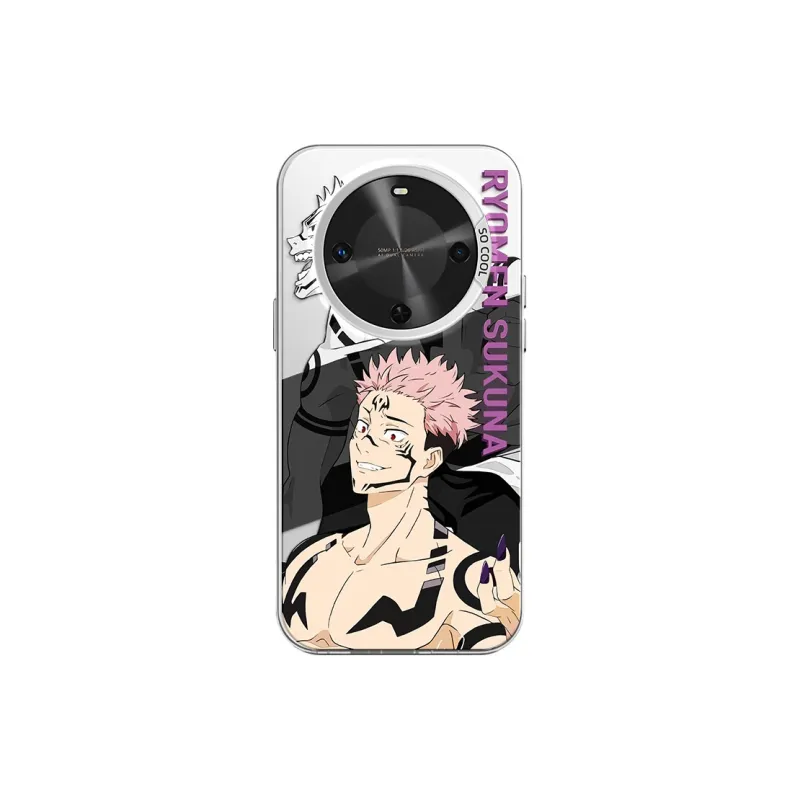 MANQIN Trendy Creative Sukuna Phone Case Impact Resistant Protective Case Compatible With Macadamia 30 Cartoon Trend-13