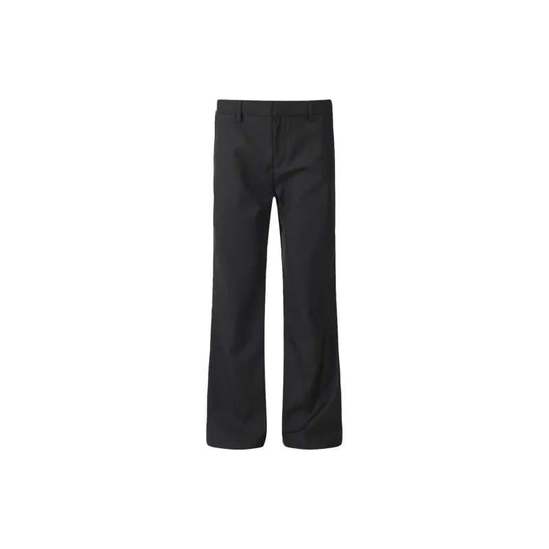 TESTUNG Effortless Style Cleanfit Business Suit Casual Pants With Draping Effect Unisex Black Single Item-7