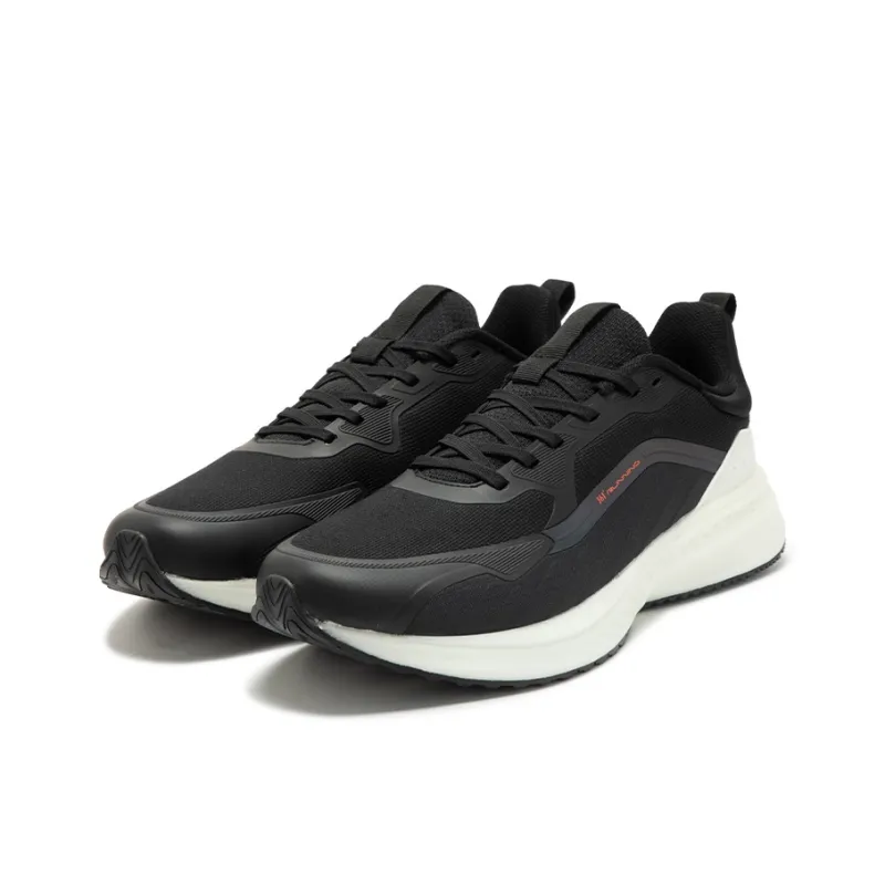 361° Cushioning Slip Resistant Low Top Casual Running Shoes Men's Black-2