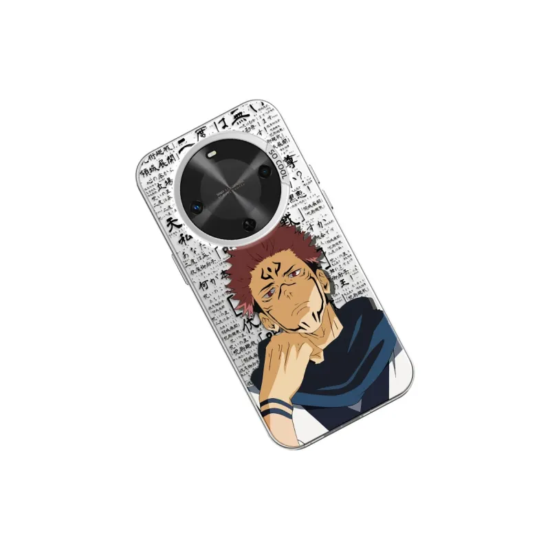 MANQIN Trendy Creative Sukuna Phone Case Impact Resistant Protective Case Compatible With Macadamia 30 Cartoon Trend-17