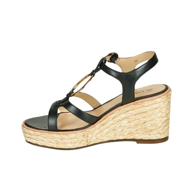 JB MARTIN EMANI Strap Sandals 9cm Women's Black-1